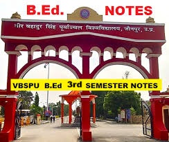 VBSPU B.ED 3RD SEMESTER PREVIOUS YEAR QUESTION PAPER SOLUTION