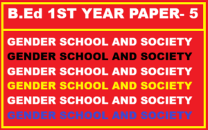 GENDER SCHOOL AND SOCIETY